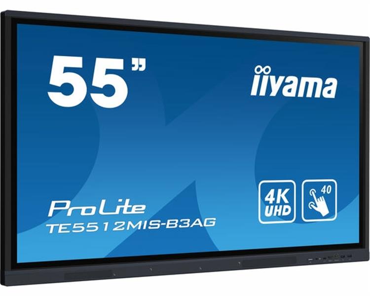 iiyama TE5512MIS-B3AG beeldkrant 139,7 cm (55"") LCD 500 cd/m² 4K Ultra HD Type processor Android 8.0 18/7