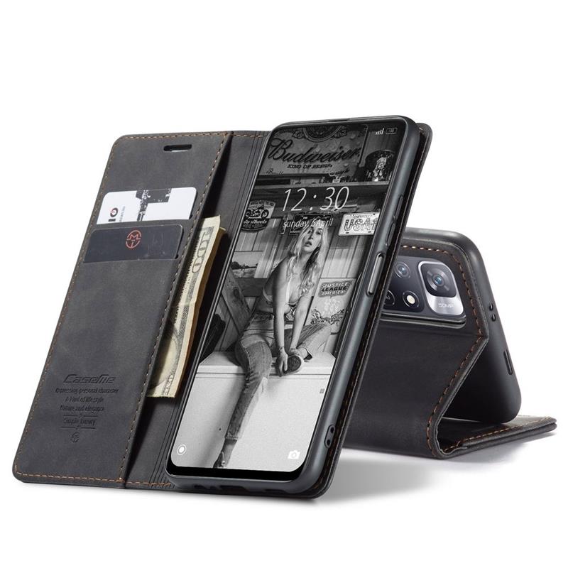 CASEME Xiaomi Poco M4 Pro 5G Retro Wallet Case - Black