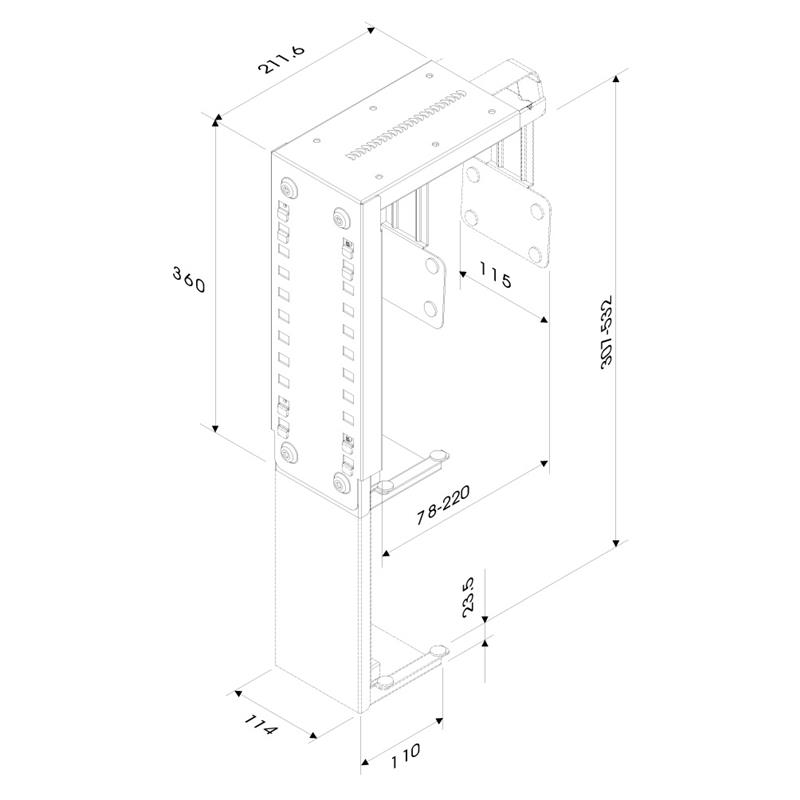 Neomounts cpu houder