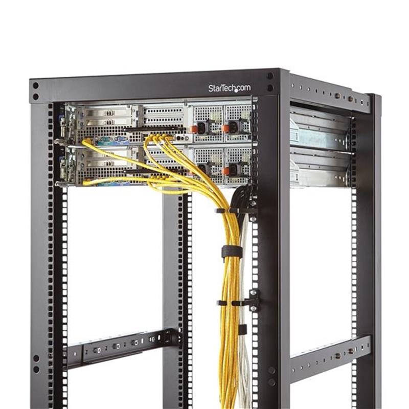 StarTech.com 1U verticale kabel-D-ringhaak voor server racks 5,7 x 10 cm