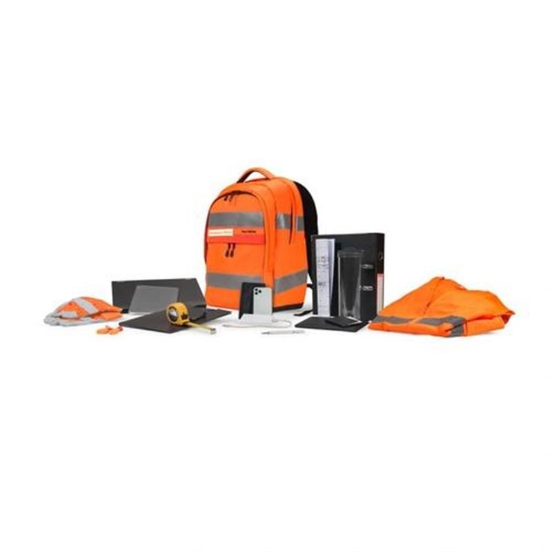 Dicota Hi-Vis rugzak Oranje Polyethyleentereftalaat PET Thermoplastic polyurethaan TPU 