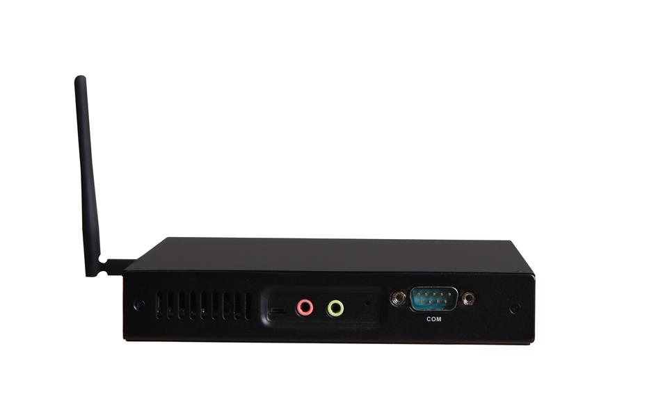 Giada MiniPC barebone F105D fanless Intel Celeron N3450 HD Graphics 550 2 GB on-board 1x SO-DIMM DDR3-L 1x Sata 1x mSata 2x GB Lan 3 x USB2 3x USB3 VG