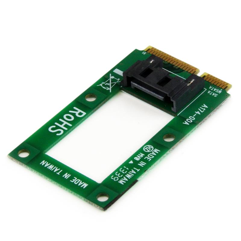 StarTech.com mSATA-naar-SATA HDD / SSD-adapter Mini SATA-naar-SATA-converterkaart