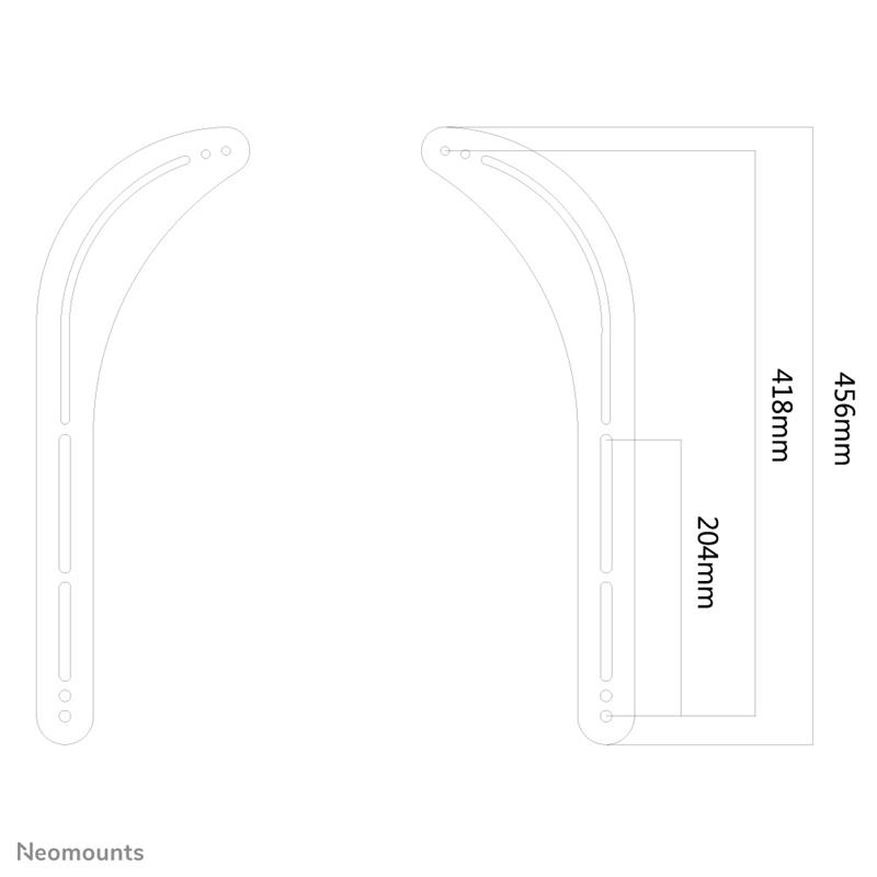 Neomounts soundbar wandsteun