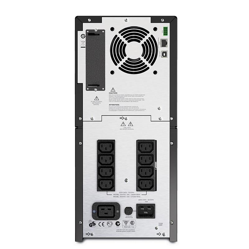 APC Smart-UPS SMT2200I Noodstroomvoeding - 8x C13, 1x C19, USB, 2200VA