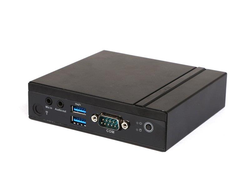 Giada MiniPC barebone VM23 Intel Celeron Quad Core N3450 HD Graphics 550 4 GB DDR3-L on-board 32 GB EMMC 1x mSata 1x GB Lan M 2 slot for WiFi 2 x USB2