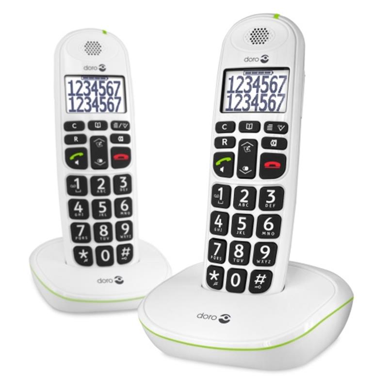 Doro PhoneEasy 110 Duo Dect White