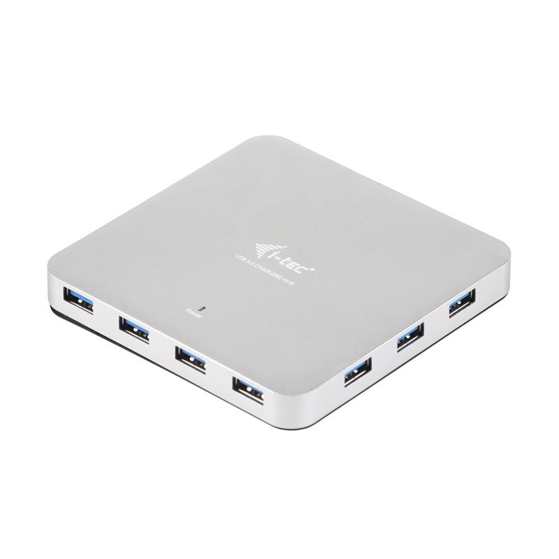 i-tec Metal U3HUBMETAL10 interface hub USB 3.2 Gen 1 (3.1 Gen 1) Type-A 5000 Mbit/s Zilver