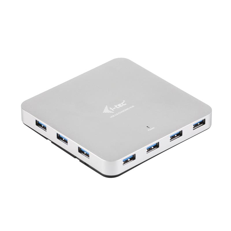 i-tec Metal U3HUBMETAL10 interface hub USB 3.2 Gen 1 (3.1 Gen 1) Type-A 5000 Mbit/s Zilver