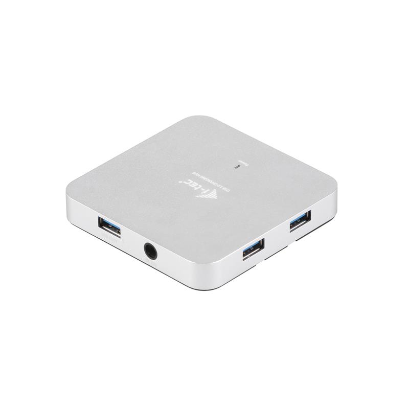 i-tec Metal U3HUBMETAL4 interface hub USB 3.2 Gen 1 (3.1 Gen 1) Type-A 5000 Mbit/s Zilver