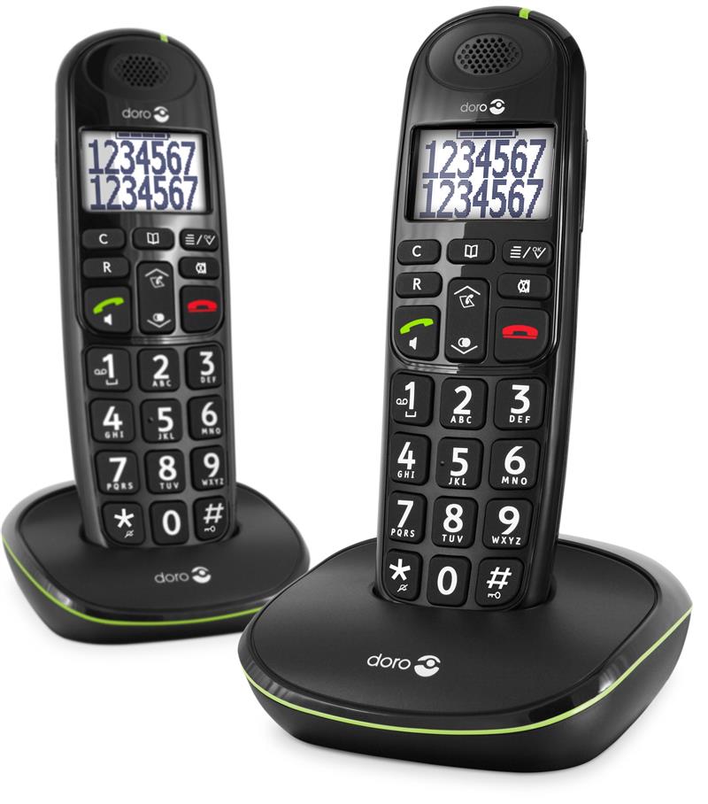 Doro PhoneEasy 110 DECT-telefoon Zwart Nummerherkenning