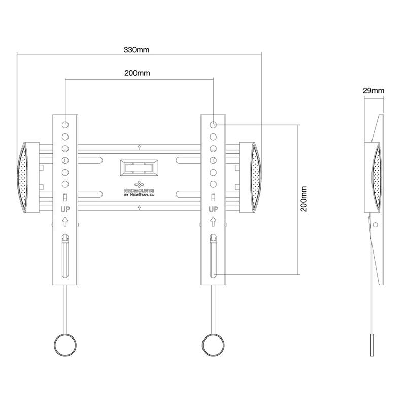 Newstar NeoMounts Flatscreen Wandsteun