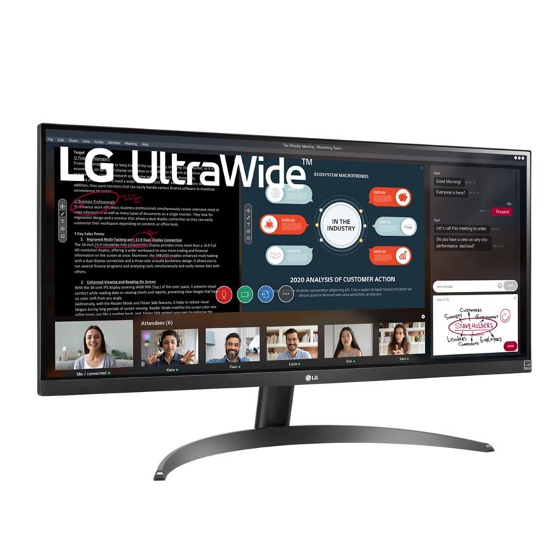 LG 29WP500-B computer monitor 73,7 cm (29"") 2560 x 1080 Pixels UltraWide Full HD LED Zwart