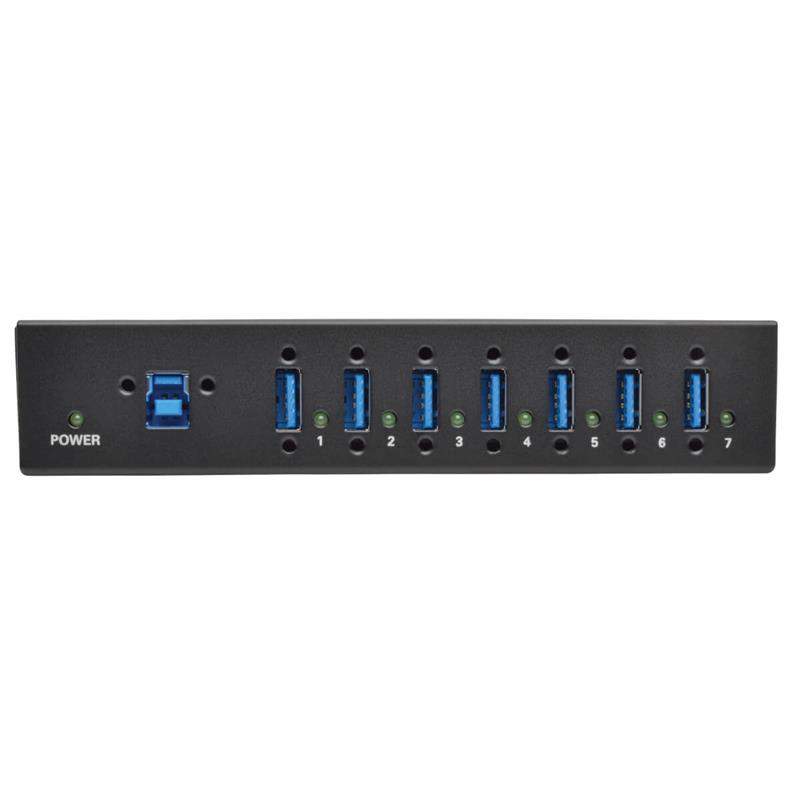 Tripp Lite U360-007-IND interface hub USB 3.2 Gen 1 (3.1 Gen 1) Type-B 5000 Mbit/s Zwart