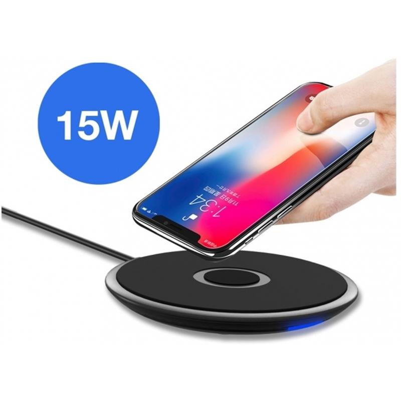Mobilize Wireless Qi Fast Charger Flat 5W 7 5W 10W 15W Black