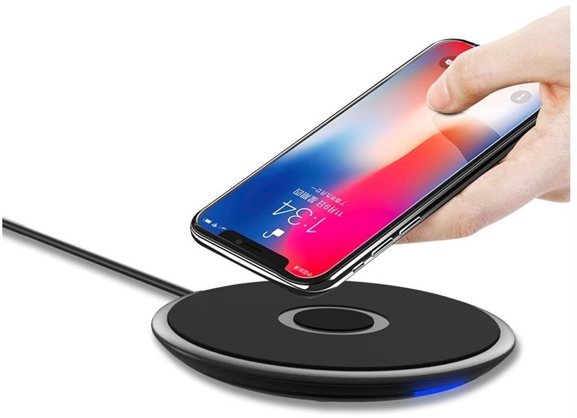 Mobilize Wireless Qi Fast Charger Flat 5W 7 5W 10W 15W Black