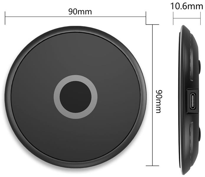 Mobilize Wireless Qi Fast Charger Flat 5W 7 5W 10W 15W Black