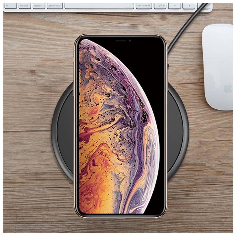 Mobilize Wireless Qi Fast Charger Flat 5W 7 5W 10W 15W Black