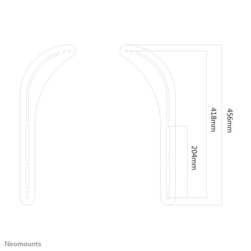 Neomounts soundbar wandsteun