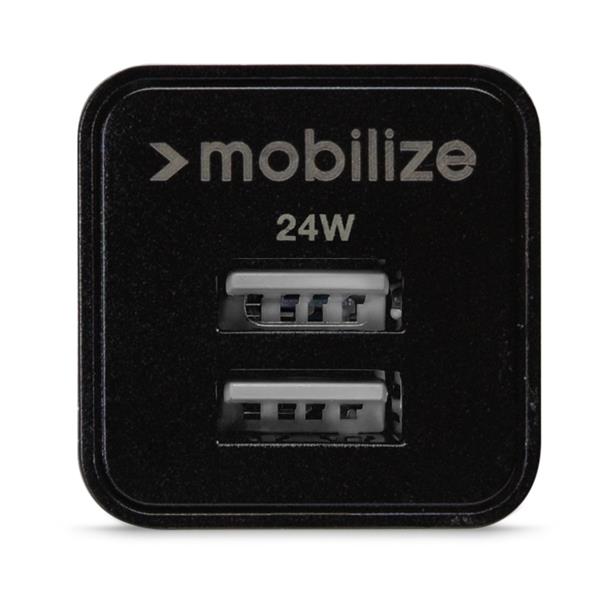 Mobilize Wall Charger 2x USB 24W Black