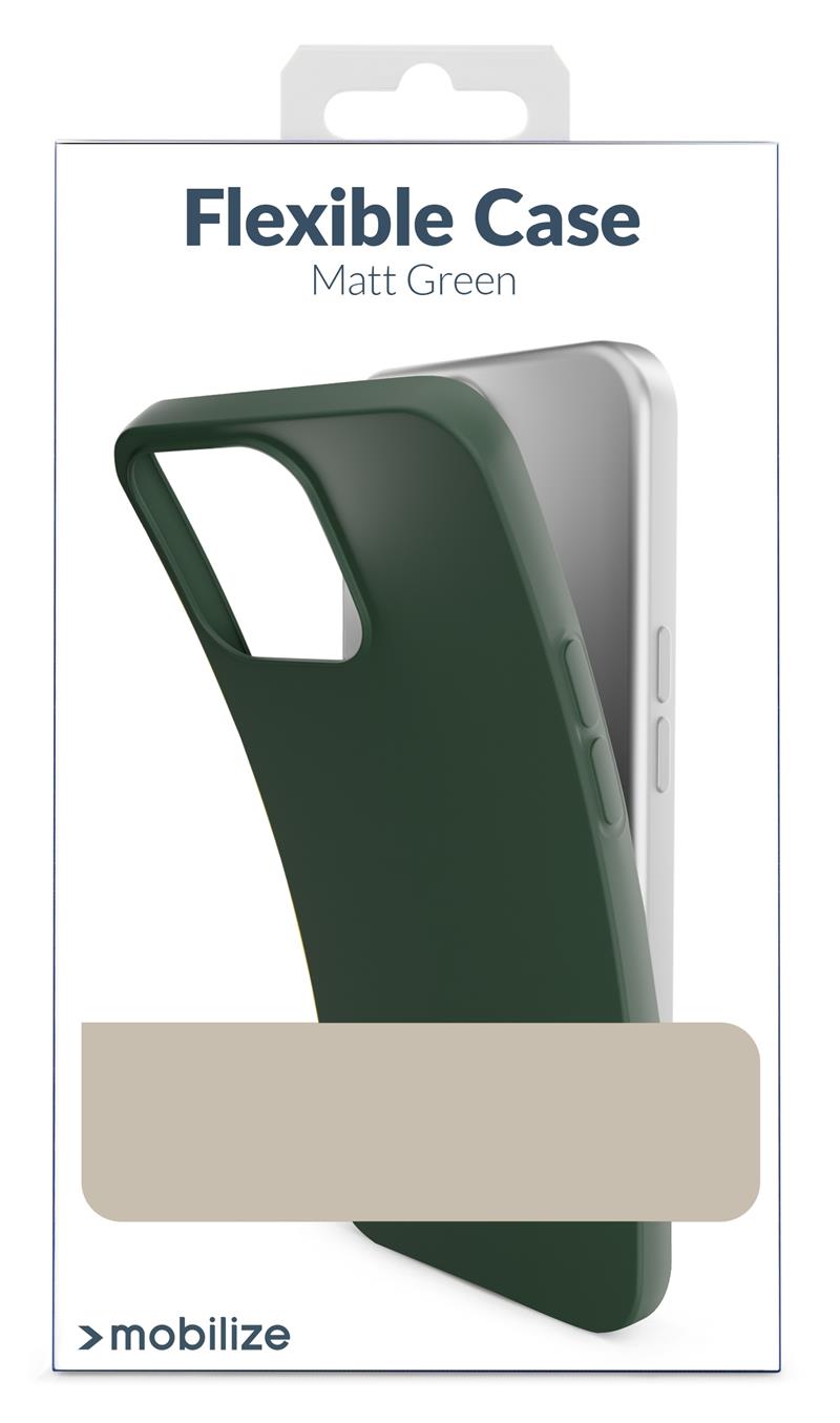 Mobilize Rubber Gelly Case Samsung Galaxy S22 5G Matt Green