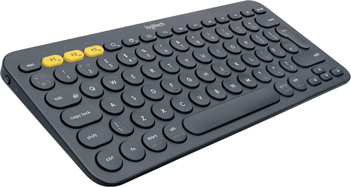 Logitech K380 Multi-Device toetsenbord Bluetooth QWERTY Spaans Grijs