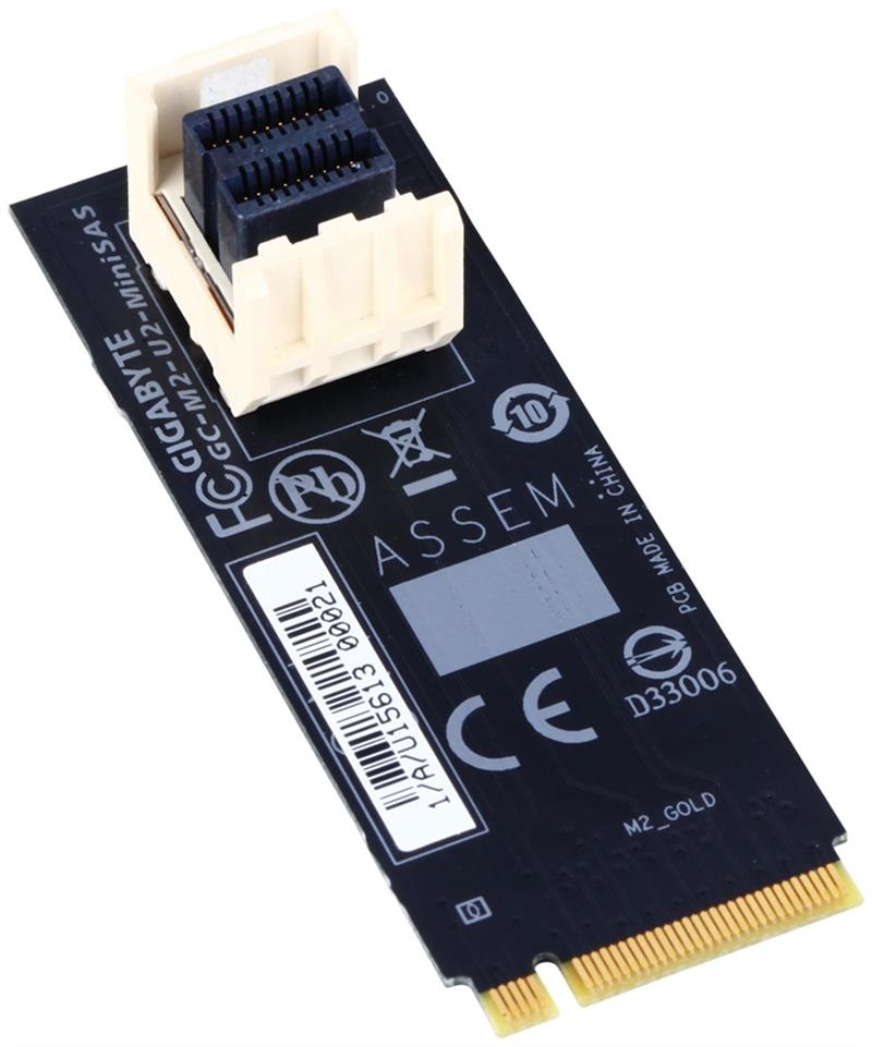 Gigabyte GC-M2-U2-MiniSAS interfacekaart/-adapter Intern U.2