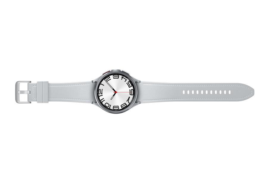 Samsung Galaxy Watch6 Classic Watch6 Classic 3,81 cm (1.5"") Super AMOLED 47 mm Digitaal 480 x 480 Pixels Touchscreen Zilver Wifi GPS