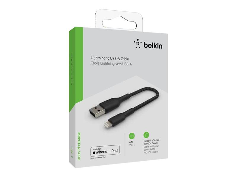 Belkin CAA002BT0MBK Lightning-kabel 0,15 m Zwart