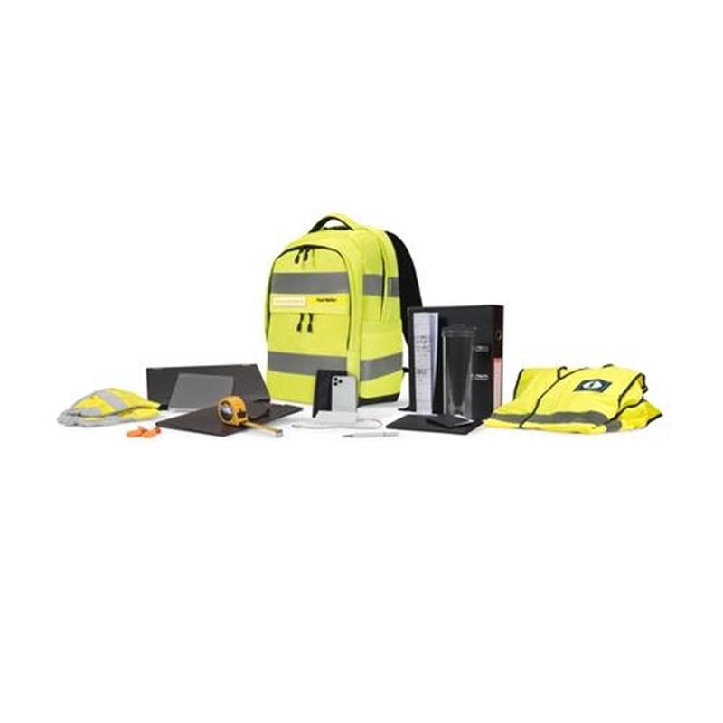 Dicota Hi-Vis rugzak Geel Polyethyleentereftalaat PET Thermoplastic polyurethaan TPU 