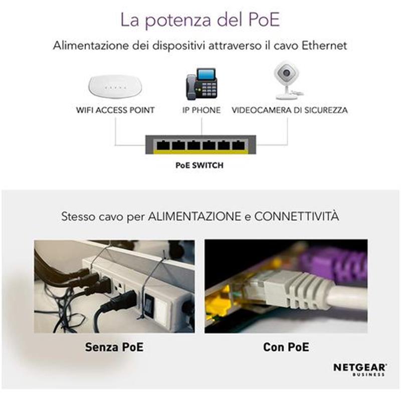 Netgear GS308P-100PES netwerk-switch Unmanaged L3 Gigabit Ethernet (10/100/1000) Zwart Power over Ethernet (PoE)