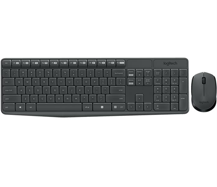 Logitech MK235 toetsenbord RF Draadloos AZERTY Belgisch Grijs