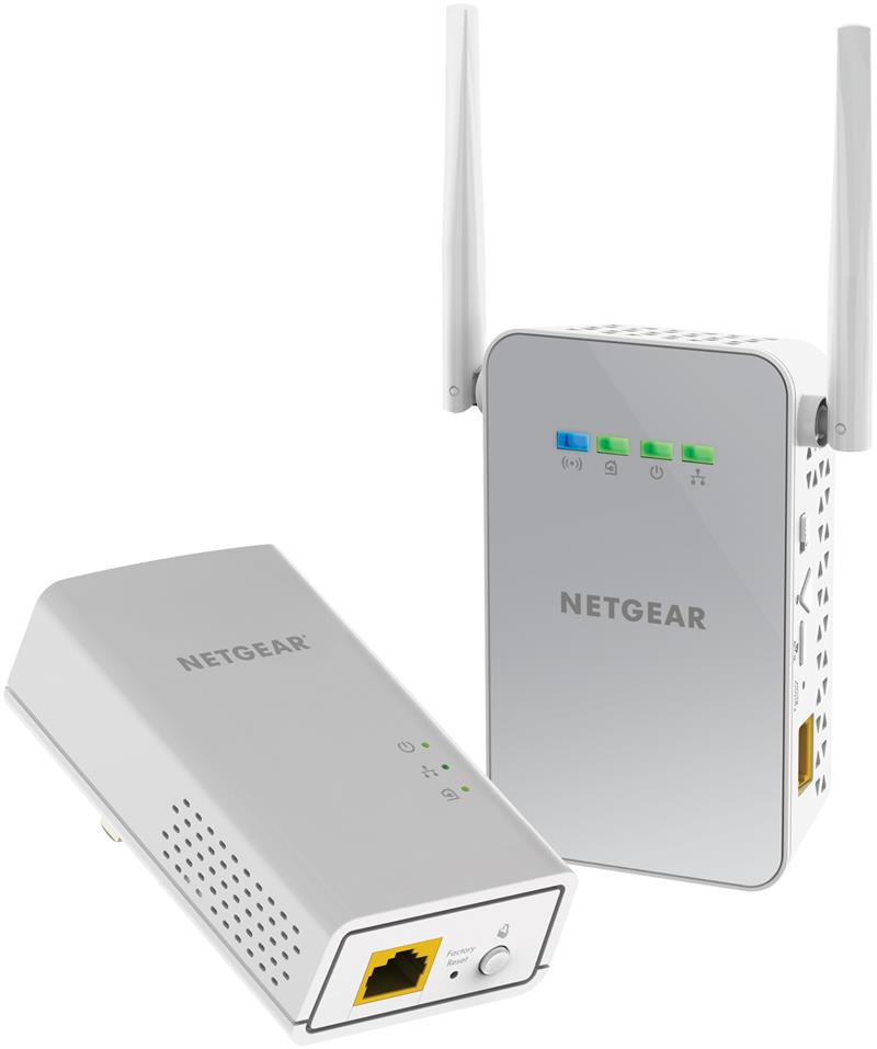 Netgear Powerline 1000, 1000 Mbps - 1 Gigabit Poort + WiFi