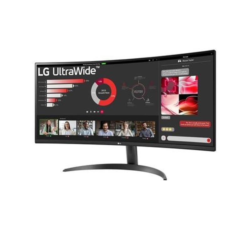 LG 34WR50QC-B.AEU computer monitor 86,4 cm (34"") 3440 x 1440 Pixels UltraWide Quad HD LCD Zwart