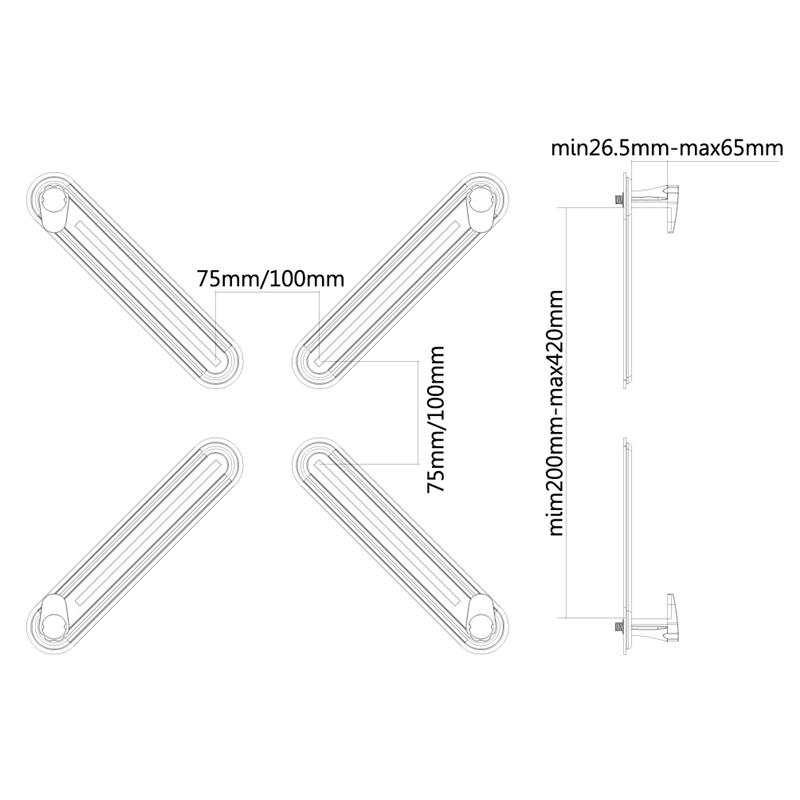 Neomounts vesa adapter