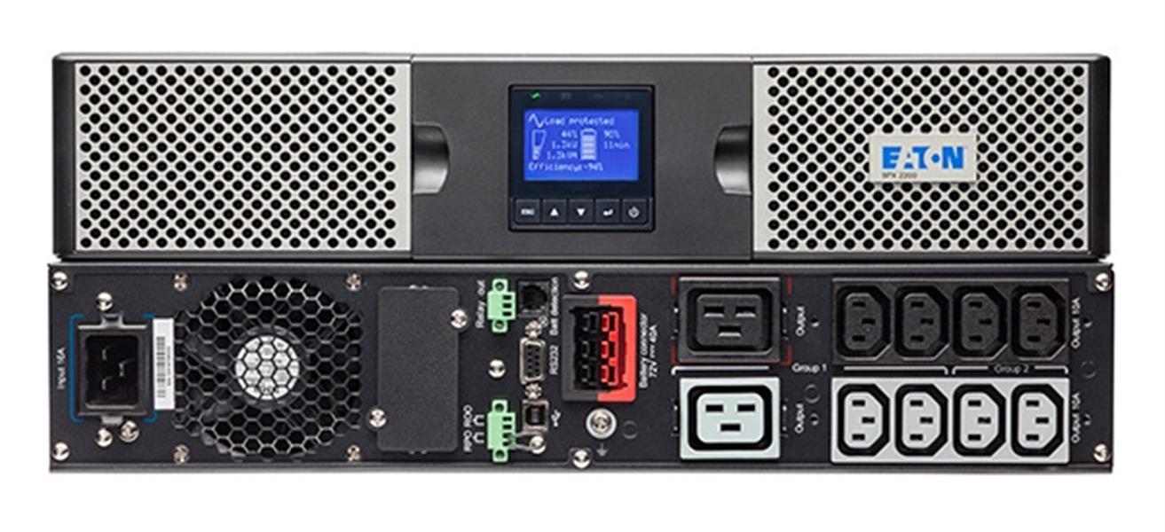 Eaton 9PX2200IRT2U UPS 2200 VA 2200 W 10 AC-uitgang(en)