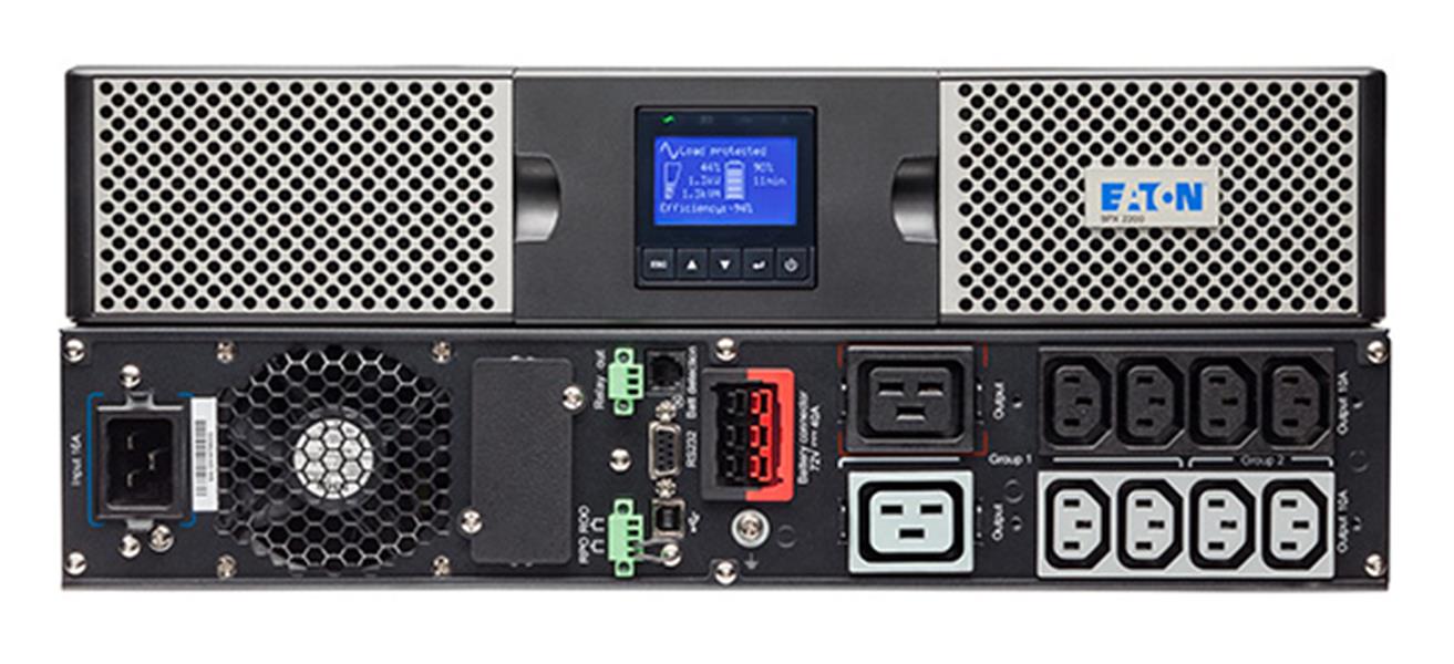 Eaton 9PX3000IRT2U UPS 3000 VA 3000 W 10 AC-uitgang(en)