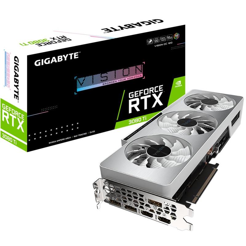 Gigabyte GV-N308TVISION OC-12GD videokaart NVIDIA GeForce RTX 3080 Ti 12 GB GDDR6X