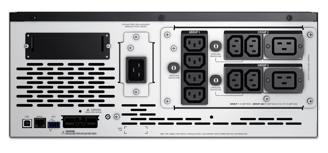 APC Smart-UPS X 2200VA noodstroomvoeding 8x C13, 2x C19 uitgang, USB, short depth, NMC