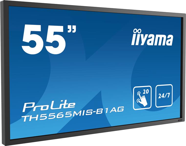 iiyama ProLite TH5565MIS-B1AG 139,7 cm (55"") LED Full HD Touchscreen Digitale signage flatscreen Zwart