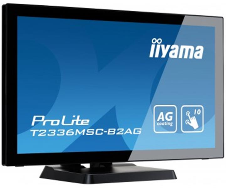 iiyama ProLite T2336MSC-B2AG touch screen-monitor 58,4 cm (23"") 1920 x 1080 Pixels Zwart Multi-touch