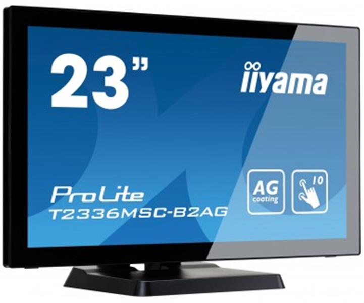 iiyama ProLite T2336MSC-B2AG touch screen-monitor 58,4 cm (23"") 1920 x 1080 Pixels Zwart Multi-touch