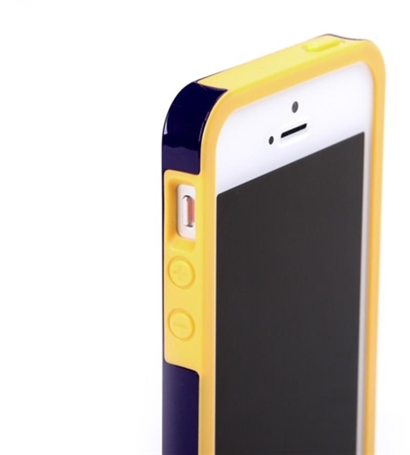Rock Texture Double Color Protective Case Apple iPhone 5 5S SE Purple
