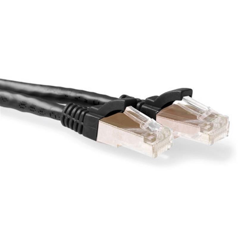 ACT FB7902 netwerkkabel Zwart 2 m Cat6a S/FTP (S-STP)