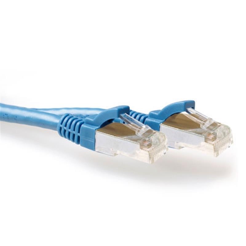 ACT FB7601 netwerkkabel Blauw 1 m Cat6a S/FTP (S-STP)