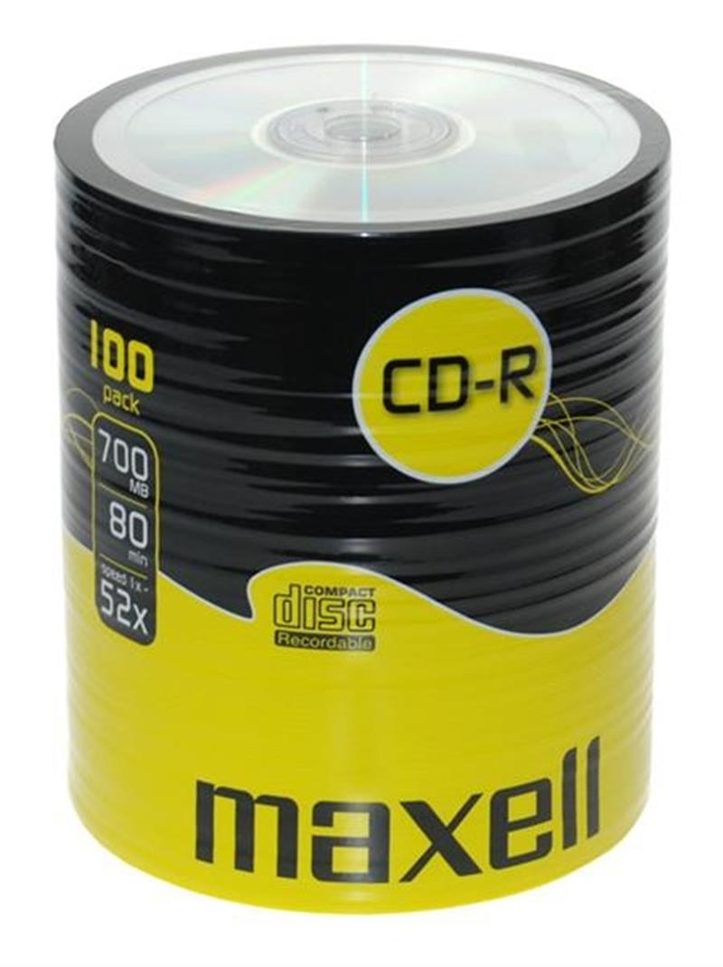 MAXELL CD-R 700MB 52X SP*100 624037 02 CN multipack
