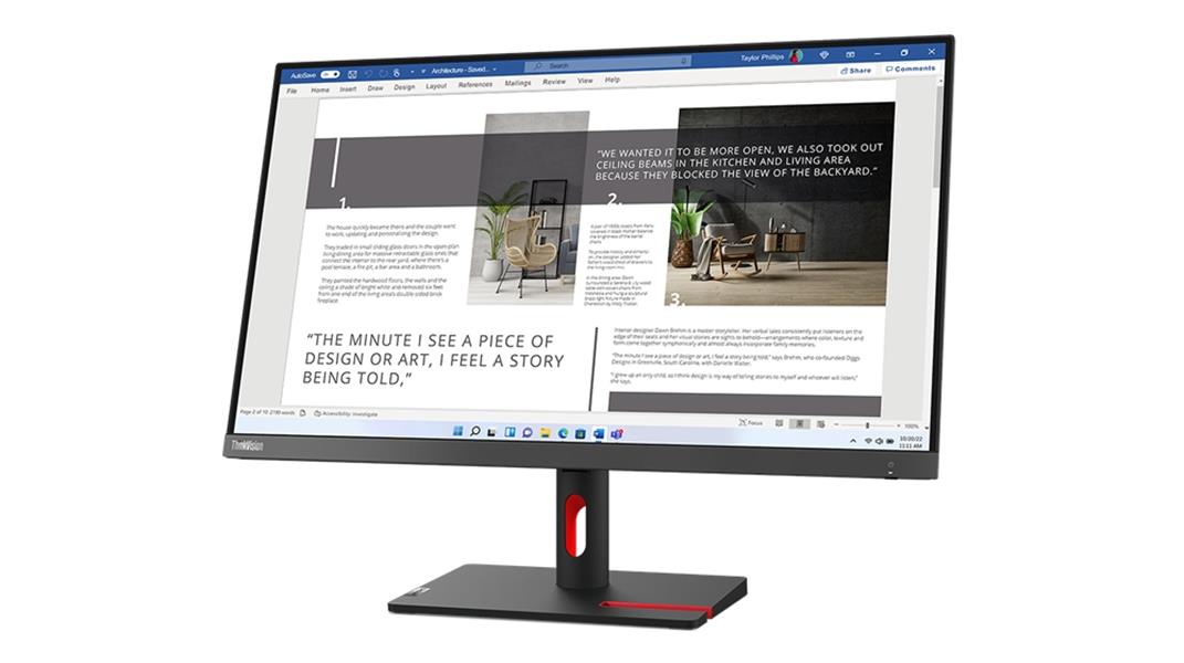 Lenovo ThinkVision S27i-30 LED display 68,6 cm (27"") 1920 x 1080 Pixels Full HD Grijs