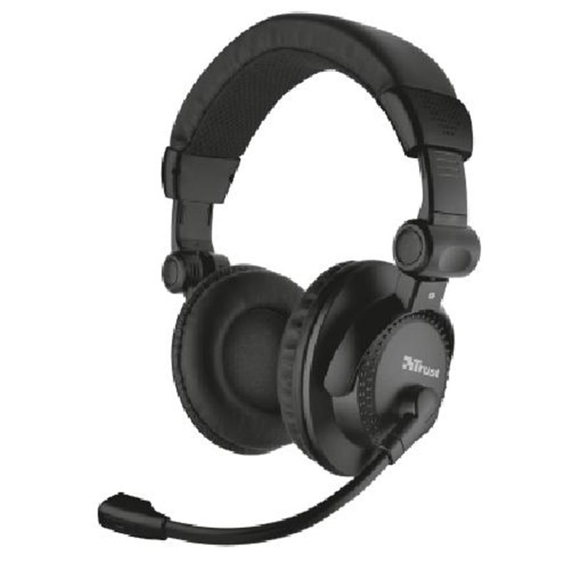 Trust Como Headset Hoofdband Zwart 3,5mm-connector