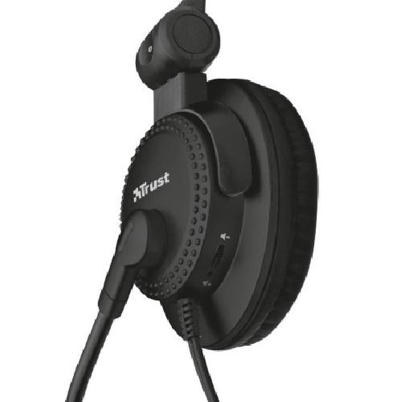 Trust Como Headset Hoofdband Zwart 3,5mm-connector