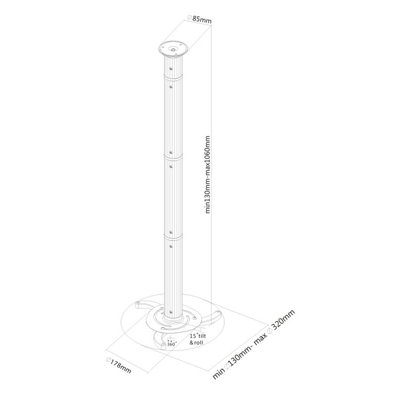 Neomounts projector plafondsteun